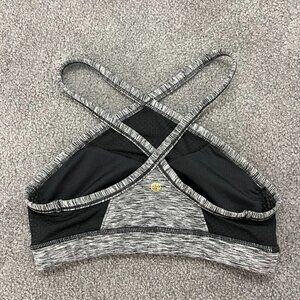 Manduka | Sports/Yoga Bra Women's Grey with Black Mesh, size S